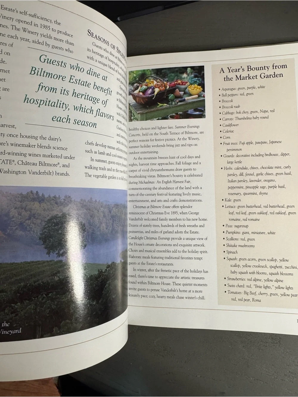 Bounty of Biltmore Cookbook - Collectors Edition Asheville North Carolina 2000